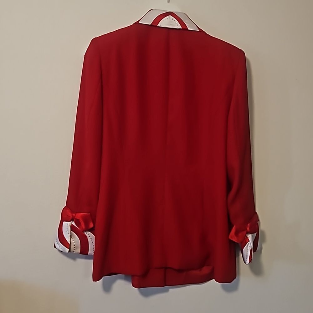 Moshita Couture blazer red 12 - Picture 7 of 8